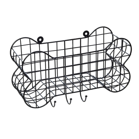 House of Paws Dog Bone Wire Storage Shelf Coat Rack