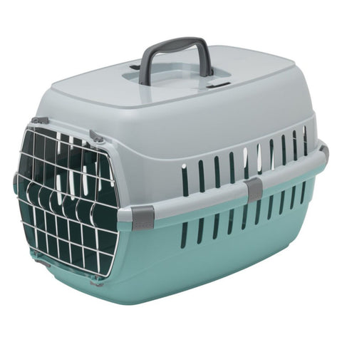 Moderna Pet Carrier Road Runner 2 - Wire Door Carrier for Cats & Dogs - Aqua