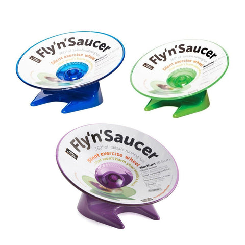 Small 'N' Furry Fly 'N' Saucer Silent Hamster Wheel for Small Animals