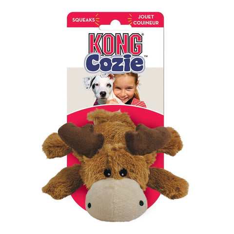 KONG Mystery Plush Cozies Naturals Dog Toy - Monkey, Crocodile, Sheep, or Moose