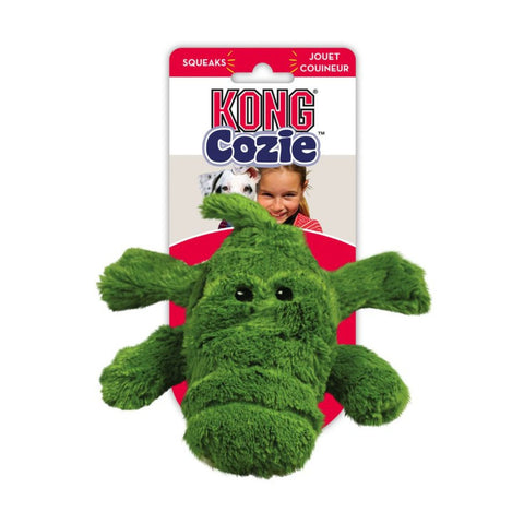 KONG Crocodile Plush Cozies Naturals Dog Toy - Small