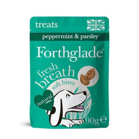 Forthglade Functional Natural Fresh Breath Soft Bite Dental Dog Treat 90g