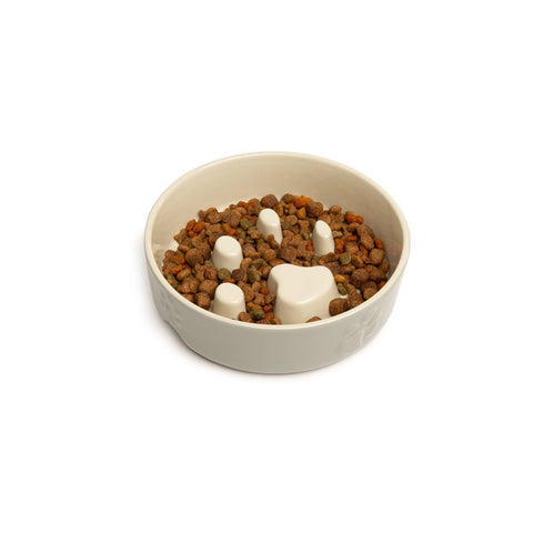 Scruffs Classic Slow Feeder Ceramic Bowl