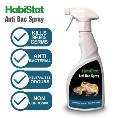 HabiStat Anti-Bacterial Cleaning Spray For Reptiles 500ml