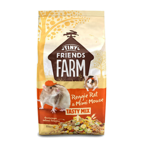 Tiny Friends Farm Reggie Rat & Mimi Mouse Tasty Mix 850g