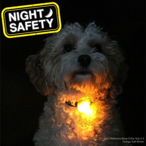 Ancol Flashing Blinker Collar Lead Safety Light