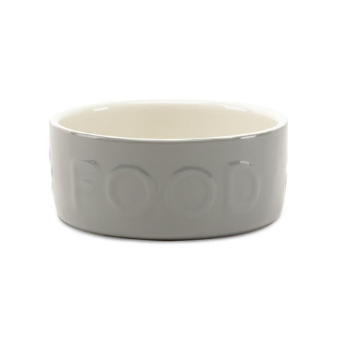 Scruffs Classic Food Bowl Ceramic, Grey