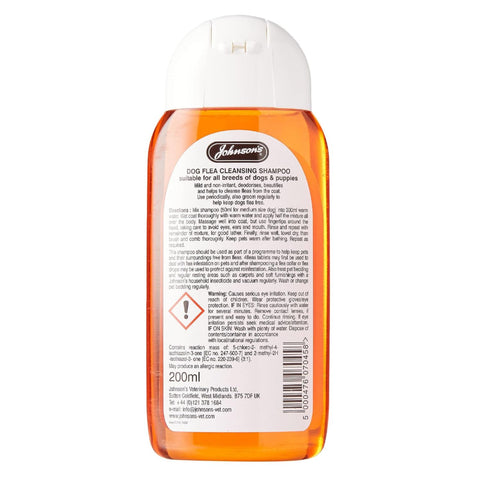 Johnson's Dog Flea Cleansing Shampoo 200ml