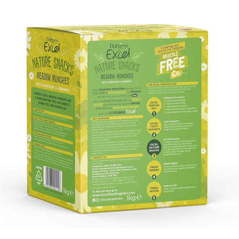 Burgess Excel Meadow Munchies Bulk Box 1kg