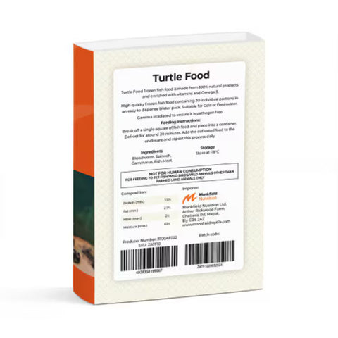 Frozen Turtle Food - 10 Trays, 10-Months Supply