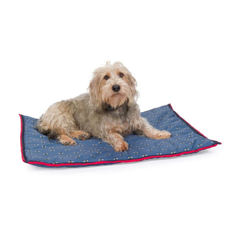 House of Paws Navy Bee Water Resistant Boot Mat For Dogs