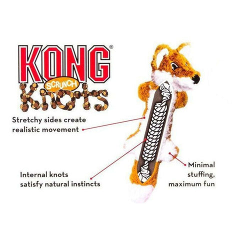 KONG Scrunch Knots Fox Medium/Large Dog Toy