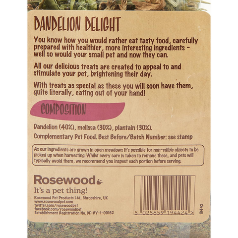 Rosewood Naturals Dandelion Delight 100g