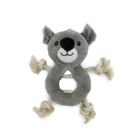 Ancol Koala, Monkey, or Panda, Made From 100% Recycled Materials, Eco Dog Toys