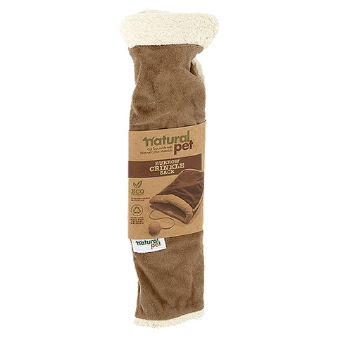 Natural Pet Crinkle Tunnel Sack Cat Toy