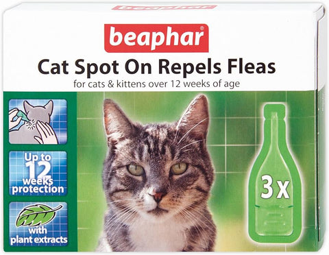 Beaphar Cat Spot On Repel Flea P12Wk 3x6