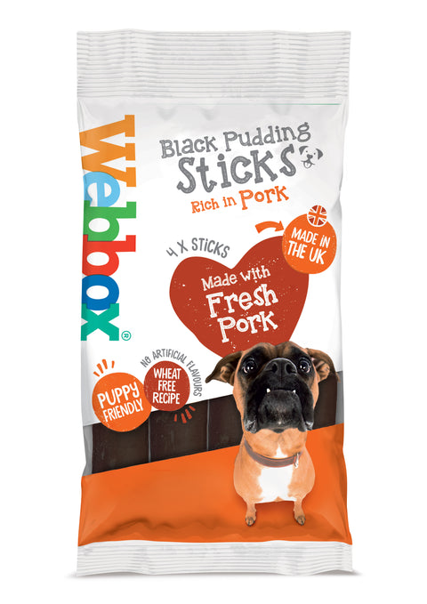 Webbox Black Pudding Sticks 16 x 4 Sticks