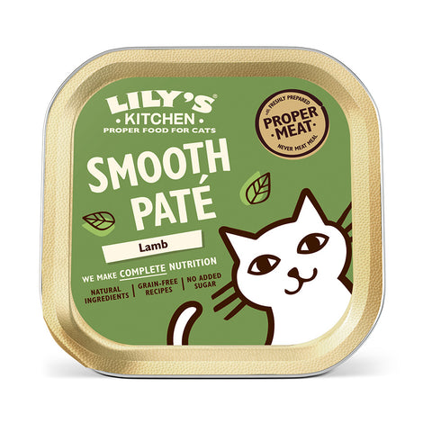 Lily's Kitchen Smooth Lamb Paté Adult Cat Food 85g x 16