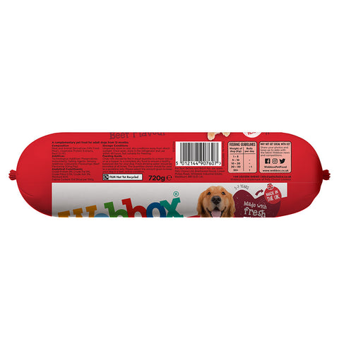 Webbox Chub Roll Wet Adult Dog Food 720g