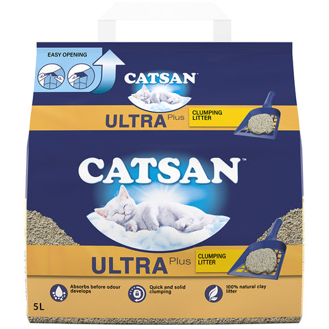 Catsan Ultra Clumping Odour Control Cat Litter 5L