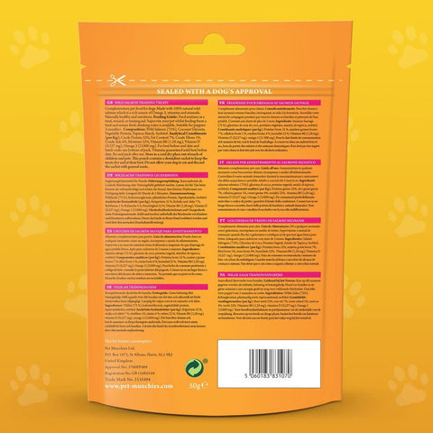 Pet Munchies Wild Salmon Dog Training Treats 50g