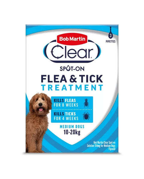 Bob Martin Clear SpotOn Flea Med (10-20kg) 3px6