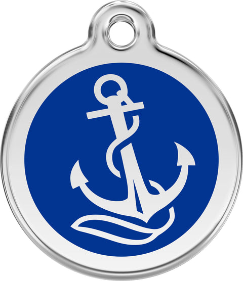 Anchor - Red Dingo Engraved Cat/Dog Tag