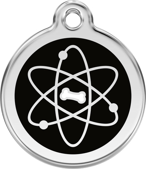 Atom - Red Dingo Engraved Dog Tag