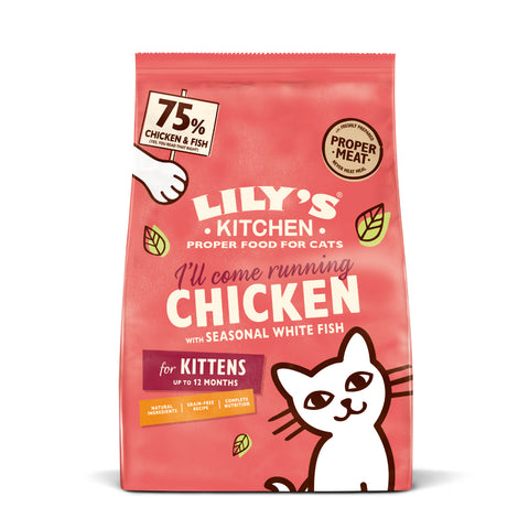 Lily's Kitchen Chicken with White Fish Kitten Dry Food 800g