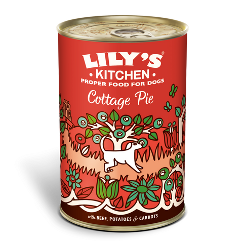 Lily's Kitchen Adult Classic 6 x 400g tins (chicken and turkey casserole, lamb hotpot, cottage pie) Multipack Dog Food