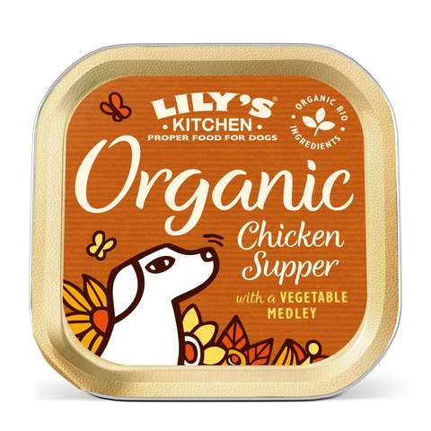 Lily's Kitchen Adult Organic Chicken Supper Wet Dog Food 150g x 10