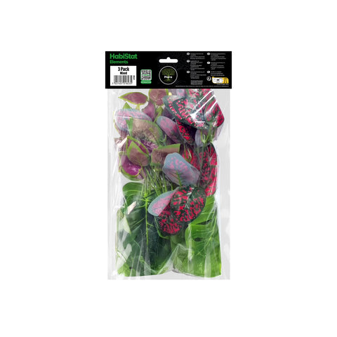 HabiStat Artificial Plant, 3 Pack, Mixed