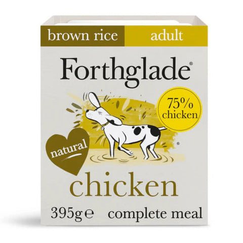 Forthglade Adult Chicken With Brown Rice & Vegetables Natural Wet Dog Food 395g x 14