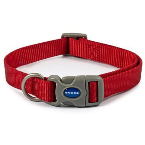 Ancol Adjustable Red Dog Collar