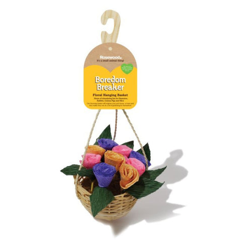 Rosewood Small Animal Boredom Breaker Floral Hanging Basket