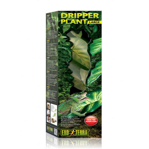 Exo Terra Dripper Plant, Large, Artificial Plant, Drip Watering System for Reptiles