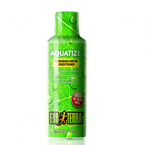 Exo Terra Aquatize Terrarium Water Conditioner, 120ml, Essential Treatment for Tap Water