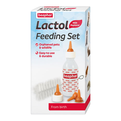 Beaphar Canac Lactol Feeding Kit Bottles x 6, For Kittens, Puppies, Guinea Pigs, Hedgehogs, & Rabbits