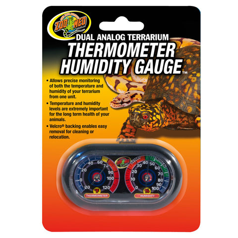 Zoo Med Economy Dual Thermometer Humidity Gauge