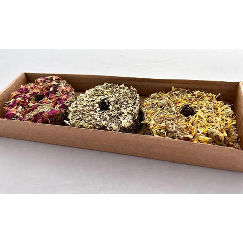 Natural Nibbles Flower Forage Donuts - 3 Pack