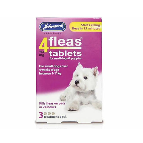 Johnson's 4fleas Tablets For Puppies & Small Dogs Between 1-11kg - 3 Pack