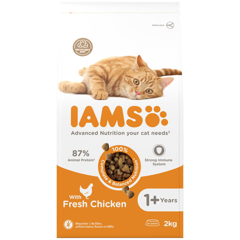 Iams Cat Adult with Chicken 2 x 2kg