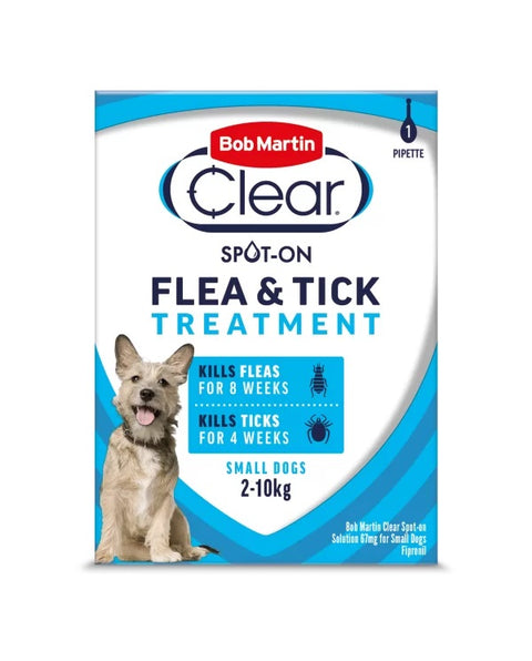 Bob Martin Clear SpotOn Flea Sml (2-10kg) 1px10