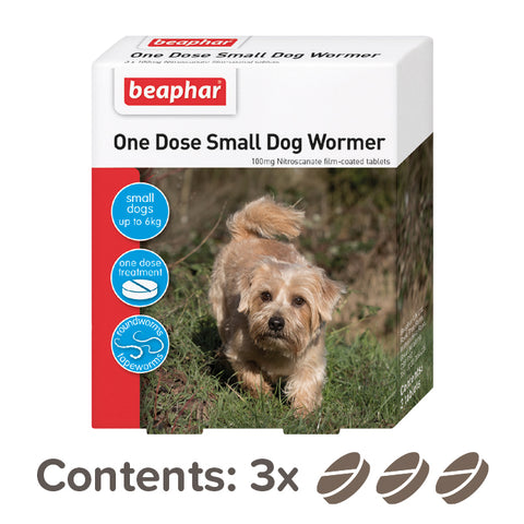 Beaphar One Dose Wormer Sml Dog & Pup x6