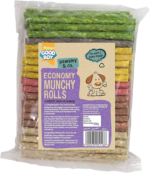 Good Boy Munchy Rolls Ass Sml 100x125mm