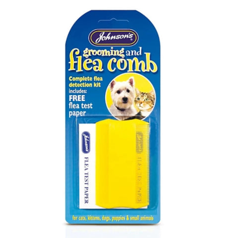 Johnson's Grooming & Flea Comb with Free Flea Detection Test Paper Kit