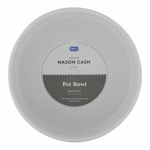 Mason Cash Polka Dot Grey Dog Bowl 18cm