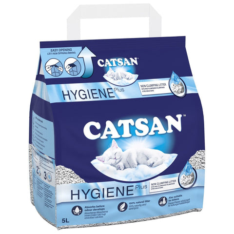 Catsan Hygiene Non-Clumping Odour Control Cat Litter 5Ltr