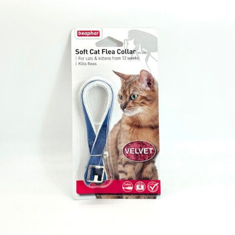 Beaphar Soft, Velvet Flea Collar for Cats with Bell